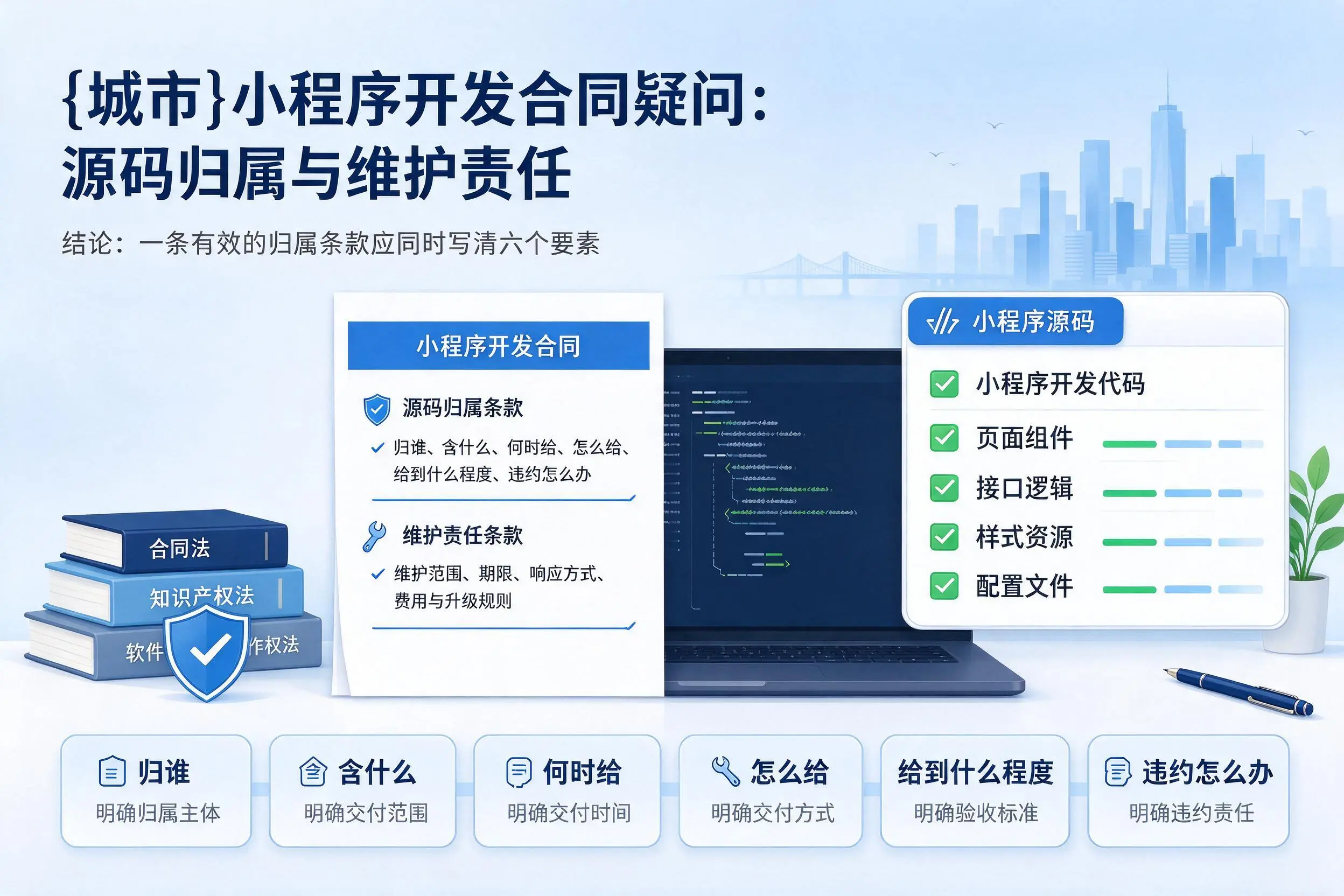 大理小程序开发合同疑问:源码归属与维护责任