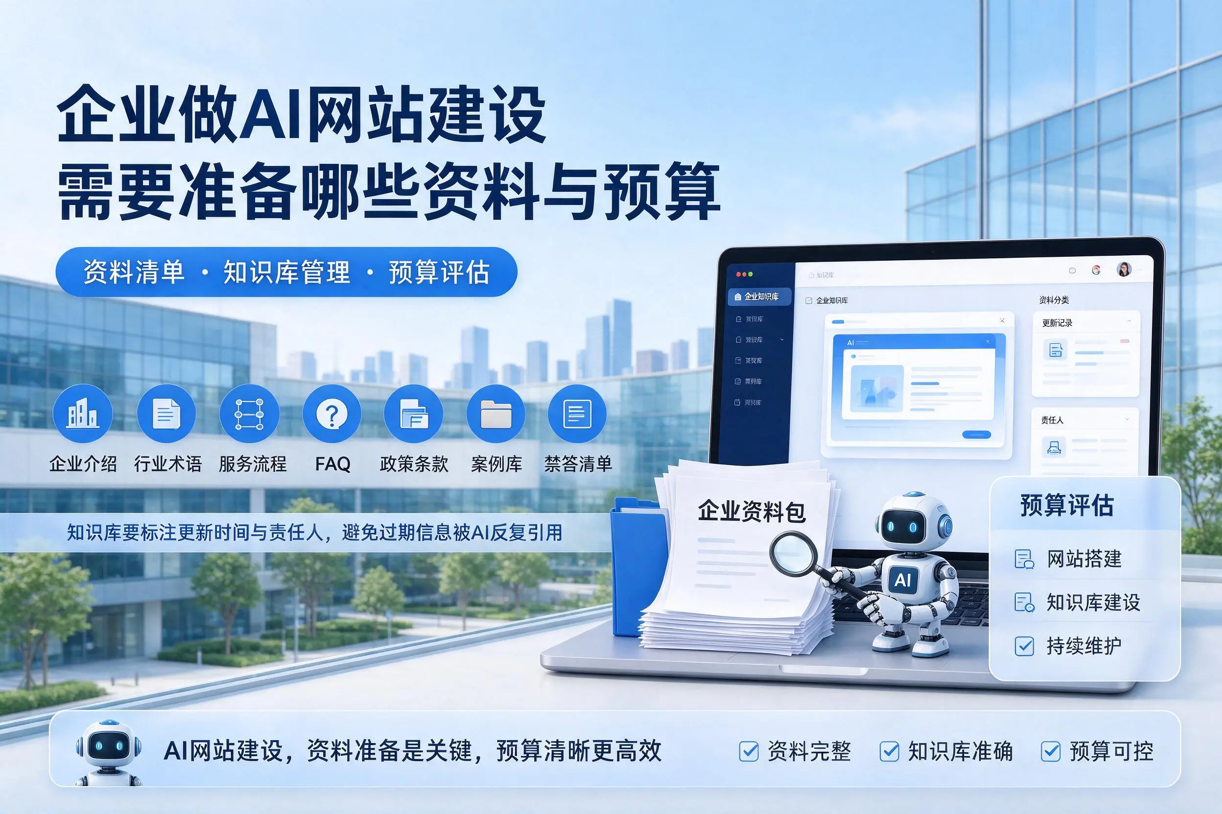 大理企业做AI网站建设需要准备哪些资料与预算